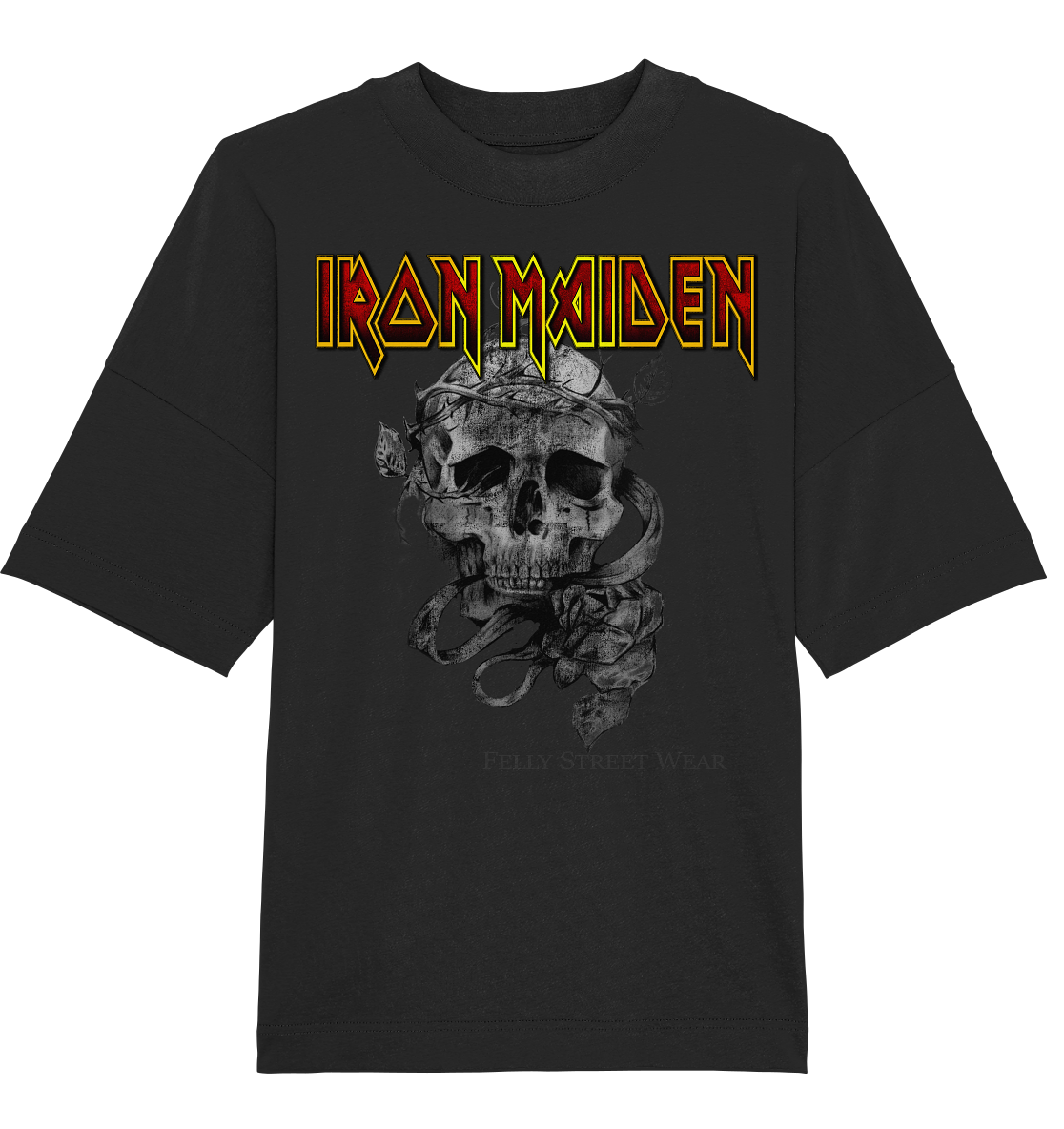 T-shirt bio oversize vintage iron maiden