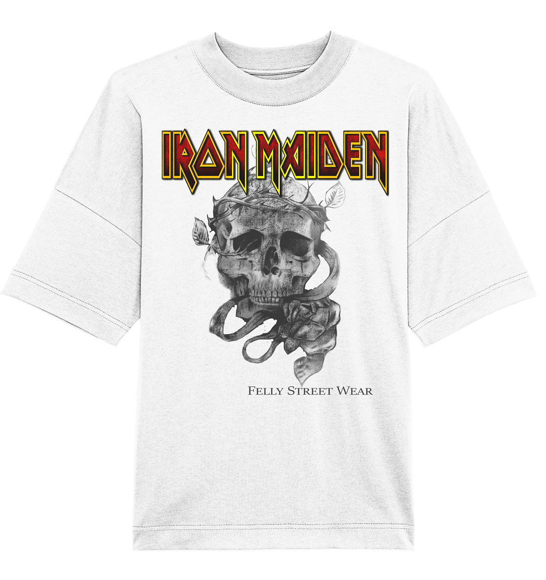 T-shirt bio oversize vintage iron maiden