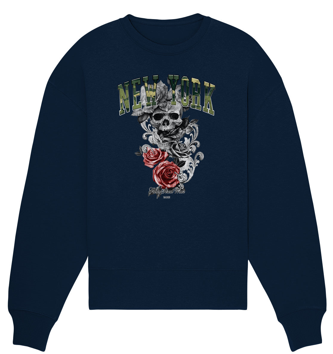 Sweat Bio oversized New York Camouflage | Organic Oversize Sweat vintage New York Camouflage - Streetwear-fashion & clothes