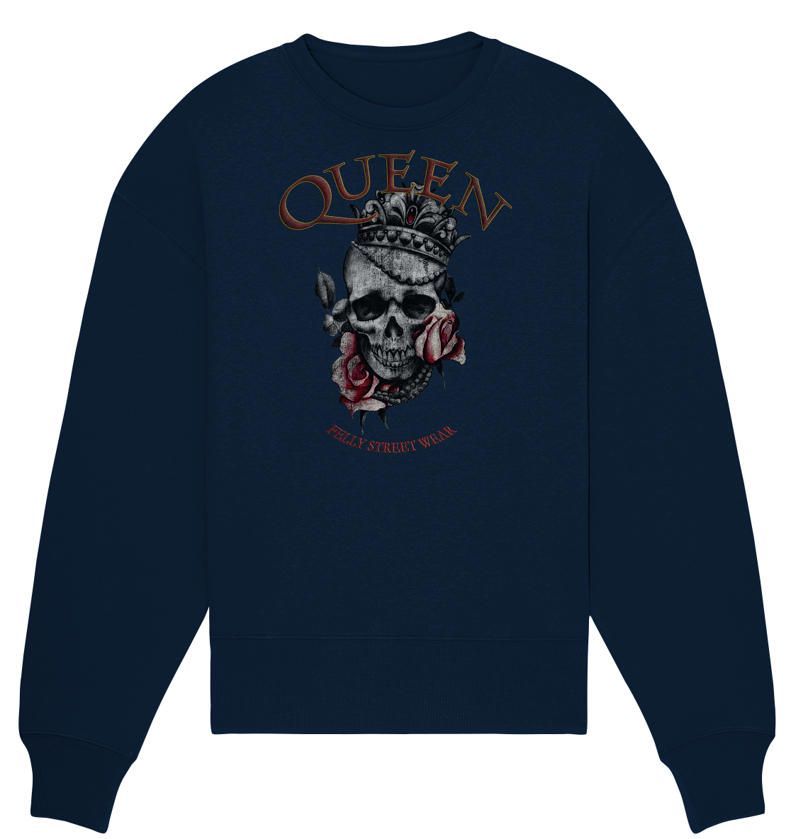 Sweatshirt Bio oversized Queen 2 | Organic Oversize Sweat vintage Queen 2 - Streetwear-fashion & clothes