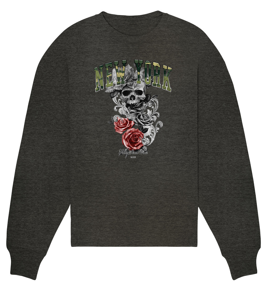 Sweat Bio oversized New York Camouflage | Organic Oversize Sweat vintage New York Camouflage - Streetwear-fashion & clothes