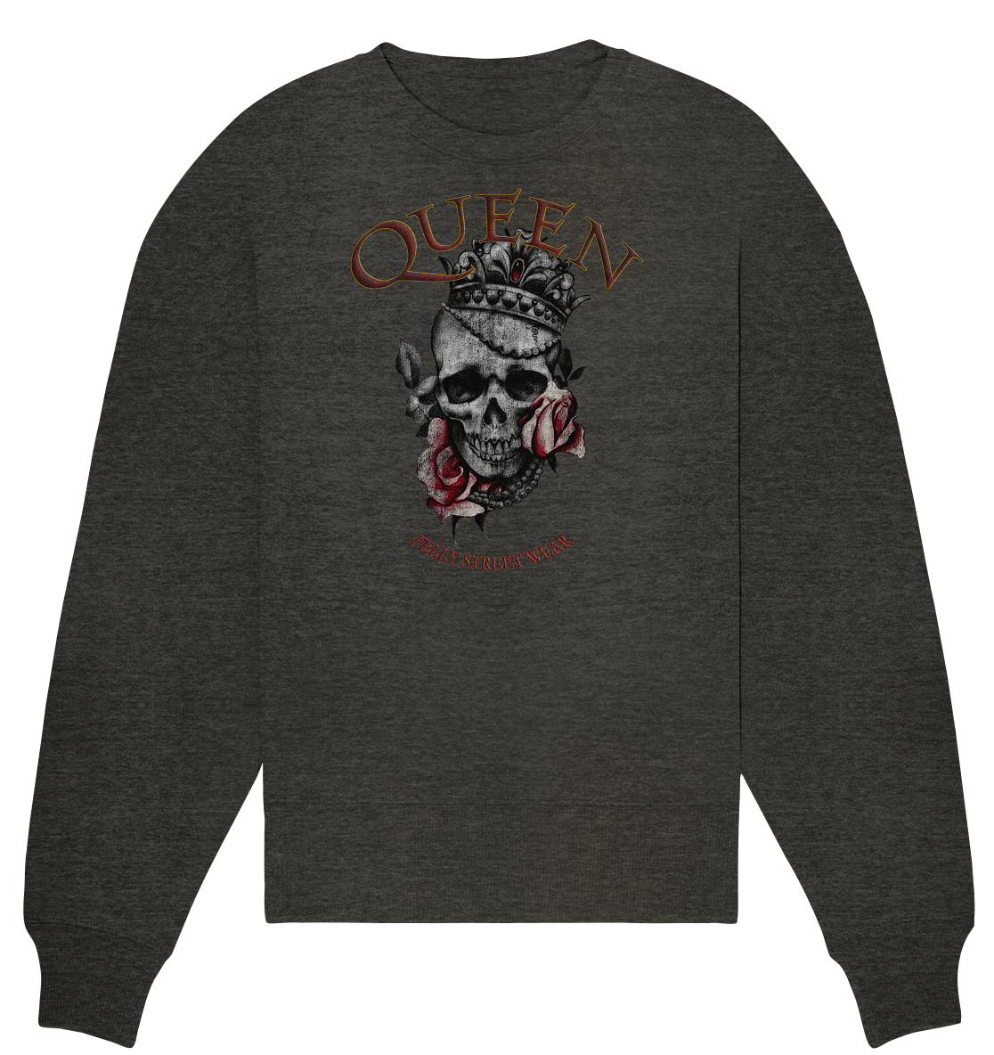 Sweatshirt Bio oversized Queen 2 | Organic Oversize Sweat vintage Queen 2 - Streetwear-fashion & clothes