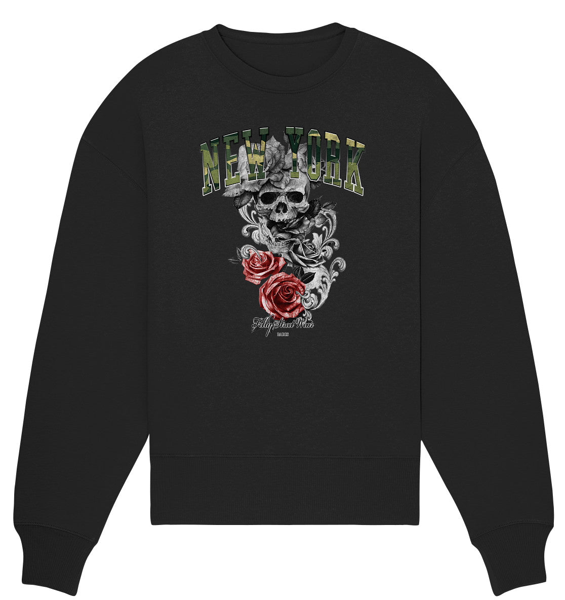 Sweat Bio oversized New York Camouflage | Organic Oversize Sweat vintage New York Camouflage - Streetwear-fashion & clothes