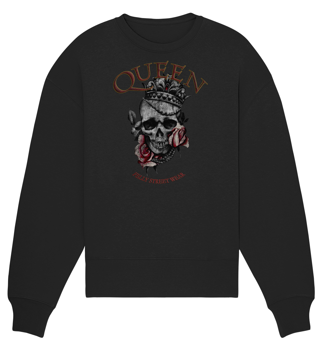 Sweatshirt Bio oversized Queen 2 | Organic Oversize Sweat vintage Queen 2 - Streetwear-fashion & clothes