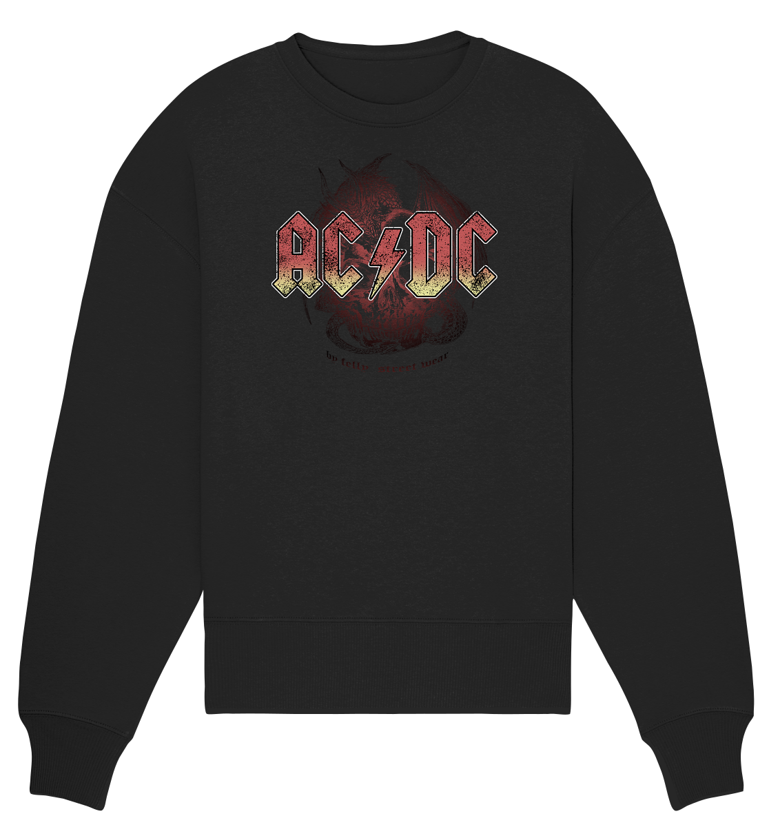 AC/DC - Organic Oversize Sweatshirt - Streetwear-fashion & clothes