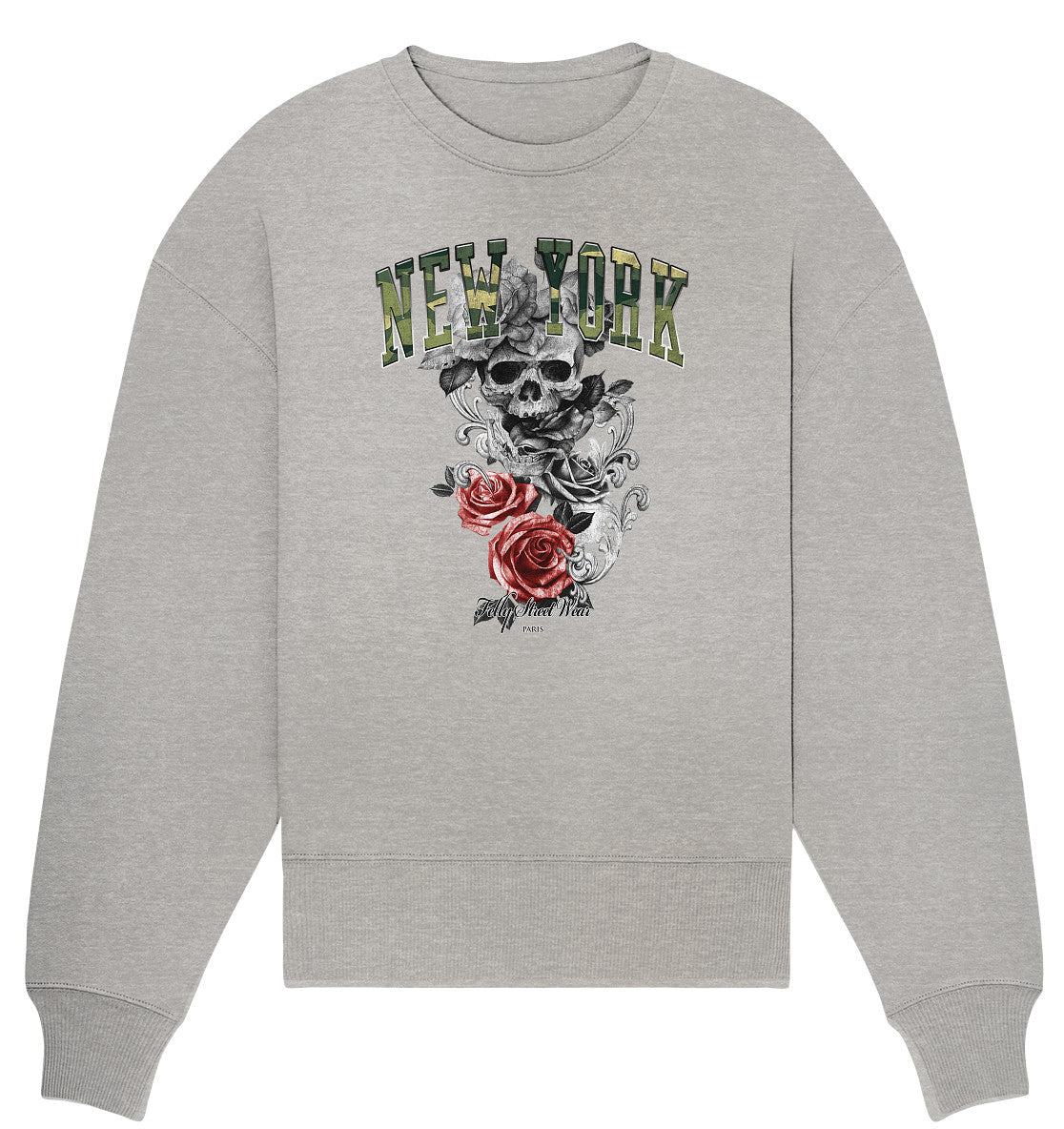 Sweat Bio oversized New York Camouflage | Organic Oversize Sweat vintage New York Camouflage - Streetwear-fashion & clothes