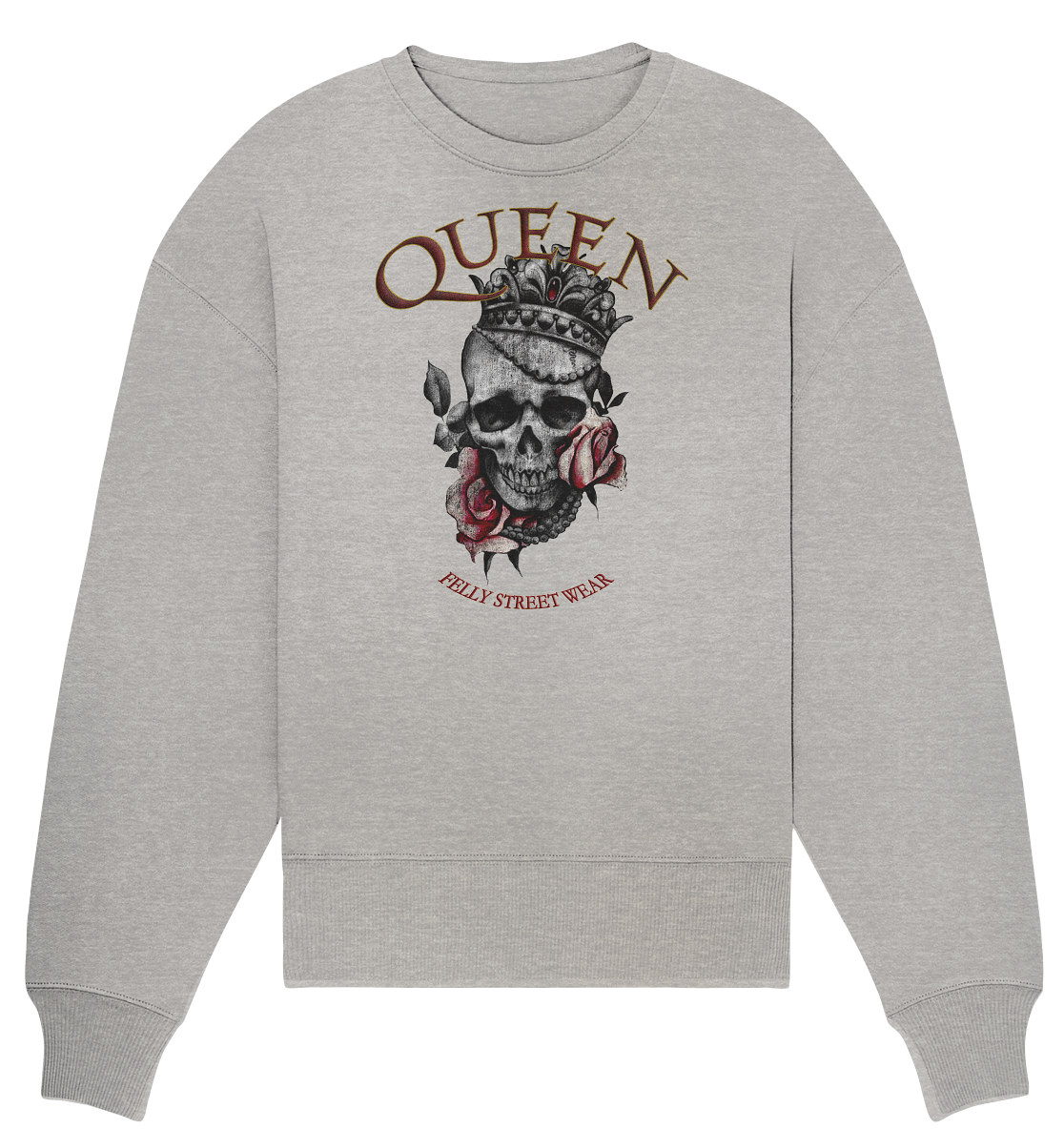 Sweatshirt Bio oversized Queen 2 | Organic Oversize Sweat vintage Queen 2 - Streetwear-fashion & clothes