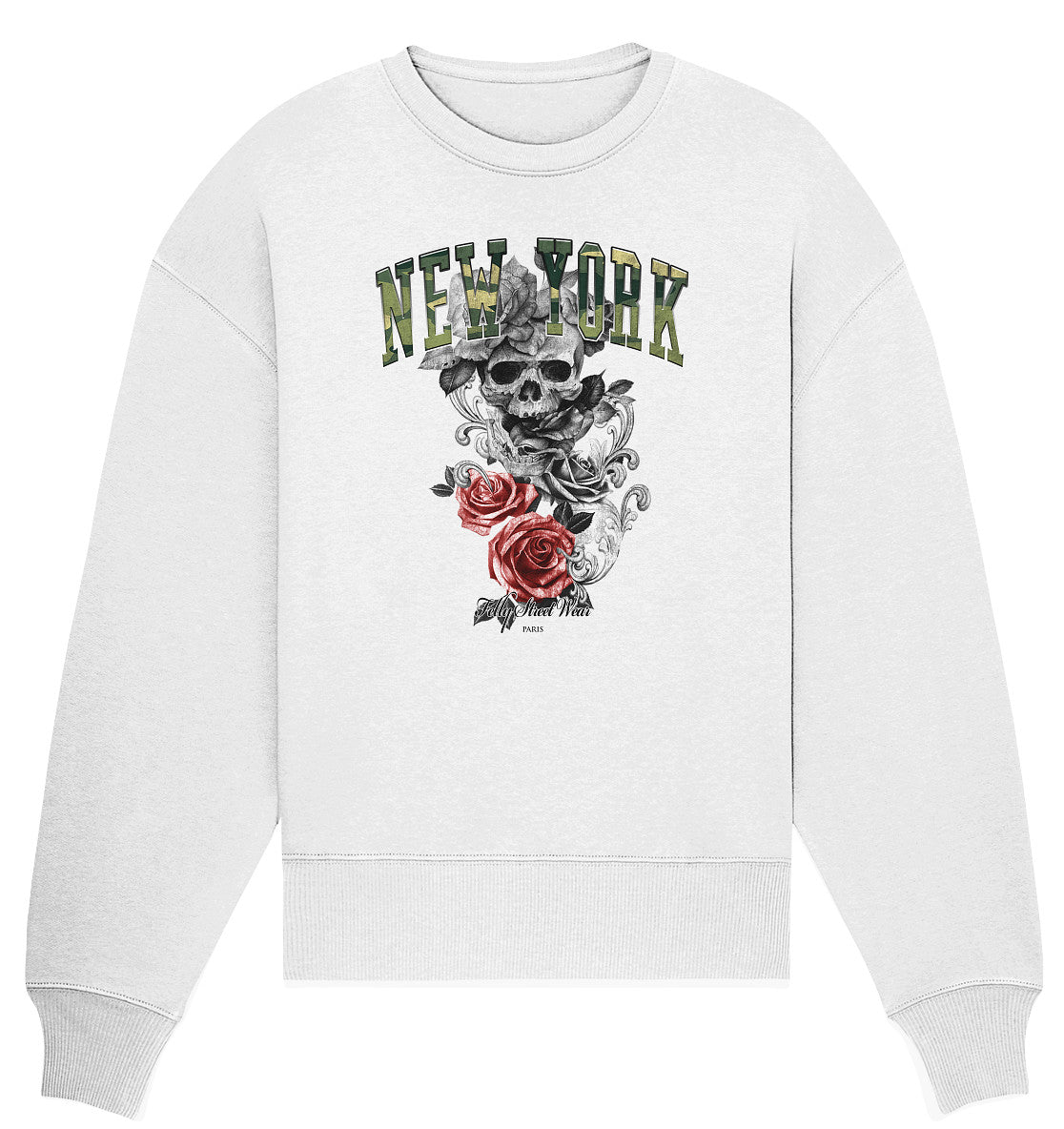 Sweat Bio oversized New York Camouflage | Organic Oversize Sweat vintage New York Camouflage - Streetwear-fashion & clothes