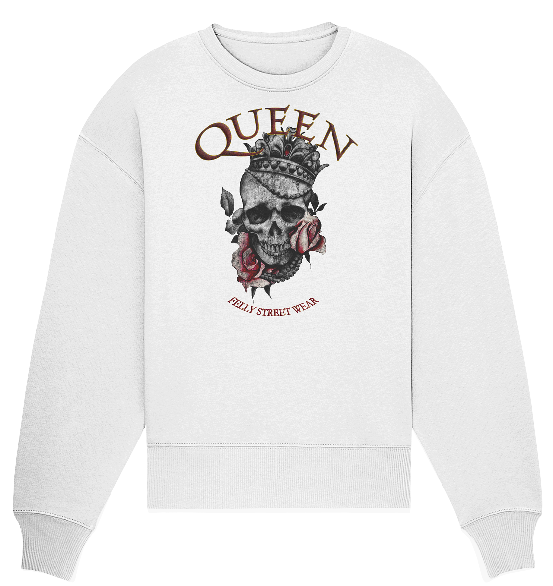 Sweatshirt Bio oversized Queen 2 | Organic Oversize Sweat vintage Queen 2 - Streetwear-fashion & clothes