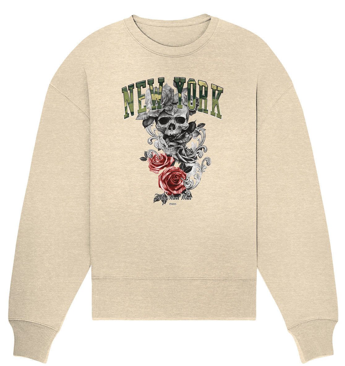 Sweat Bio oversized New York Camouflage | Organic Oversize Sweat vintage New York Camouflage - Streetwear-fashion & clothes