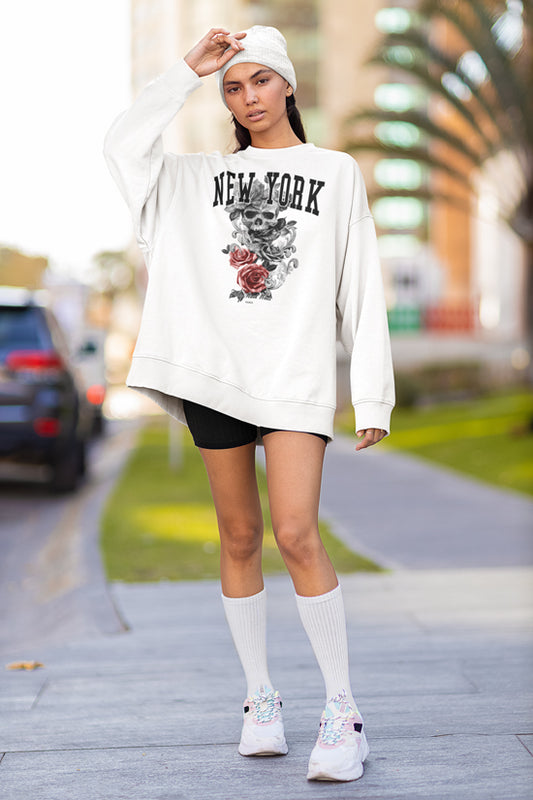 Sweat Bio oversized New York | Organic Oversize Sweat vintage New York - Streetwear-fashion & clothes